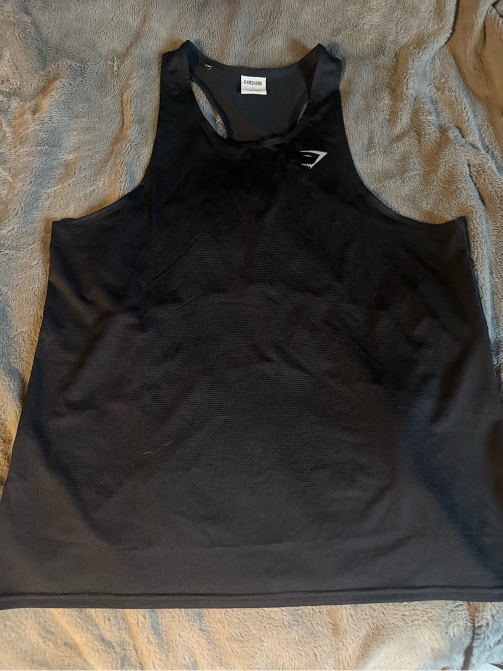 Gymshark Black Logo Racerback Workout Tank